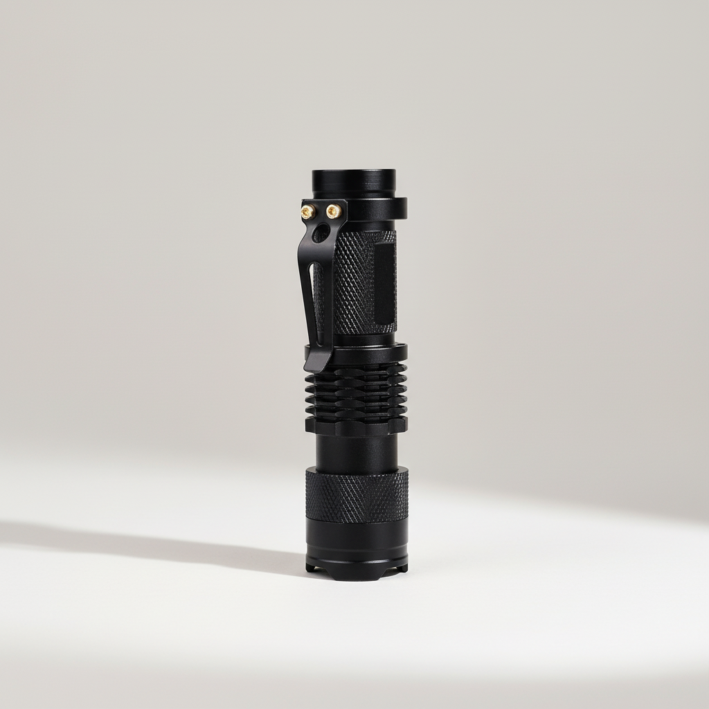 Compact UV torch with adjustable zoom and high-intensity beam
