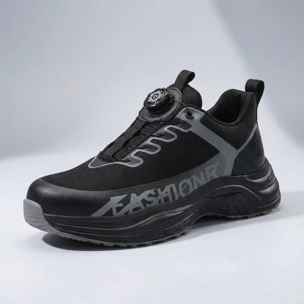 Men's ankle safety boot with non-slip sole and toe protection