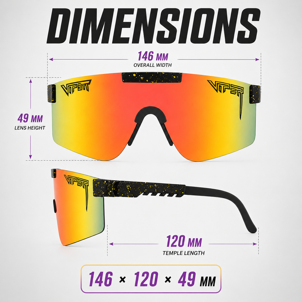 Thrives Outdoor | Vyndra Oversized Sport Shield Sunglasses