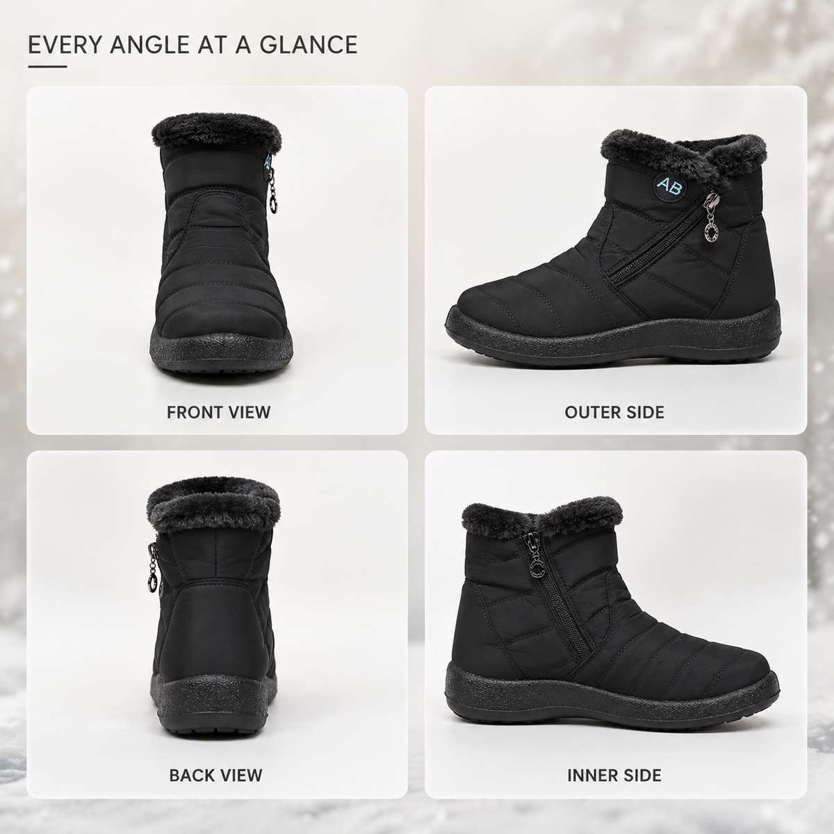 Thrives Outdoor | Waterproof Ankle Winter Boots