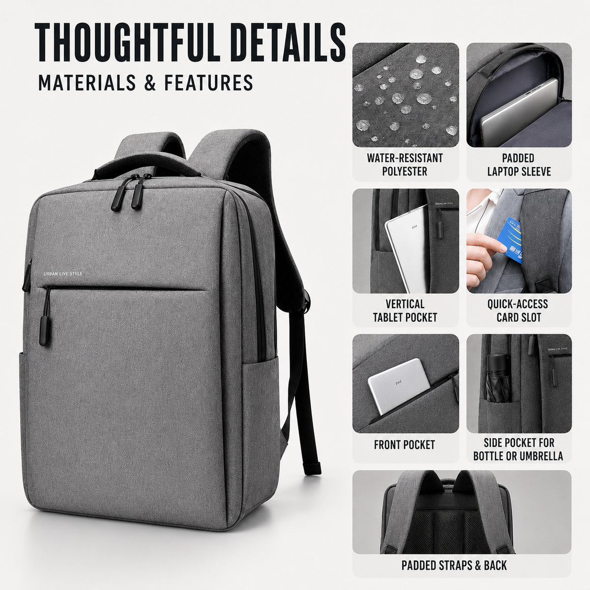 Thrives Outdoor | Waterproof Laptop Backpack