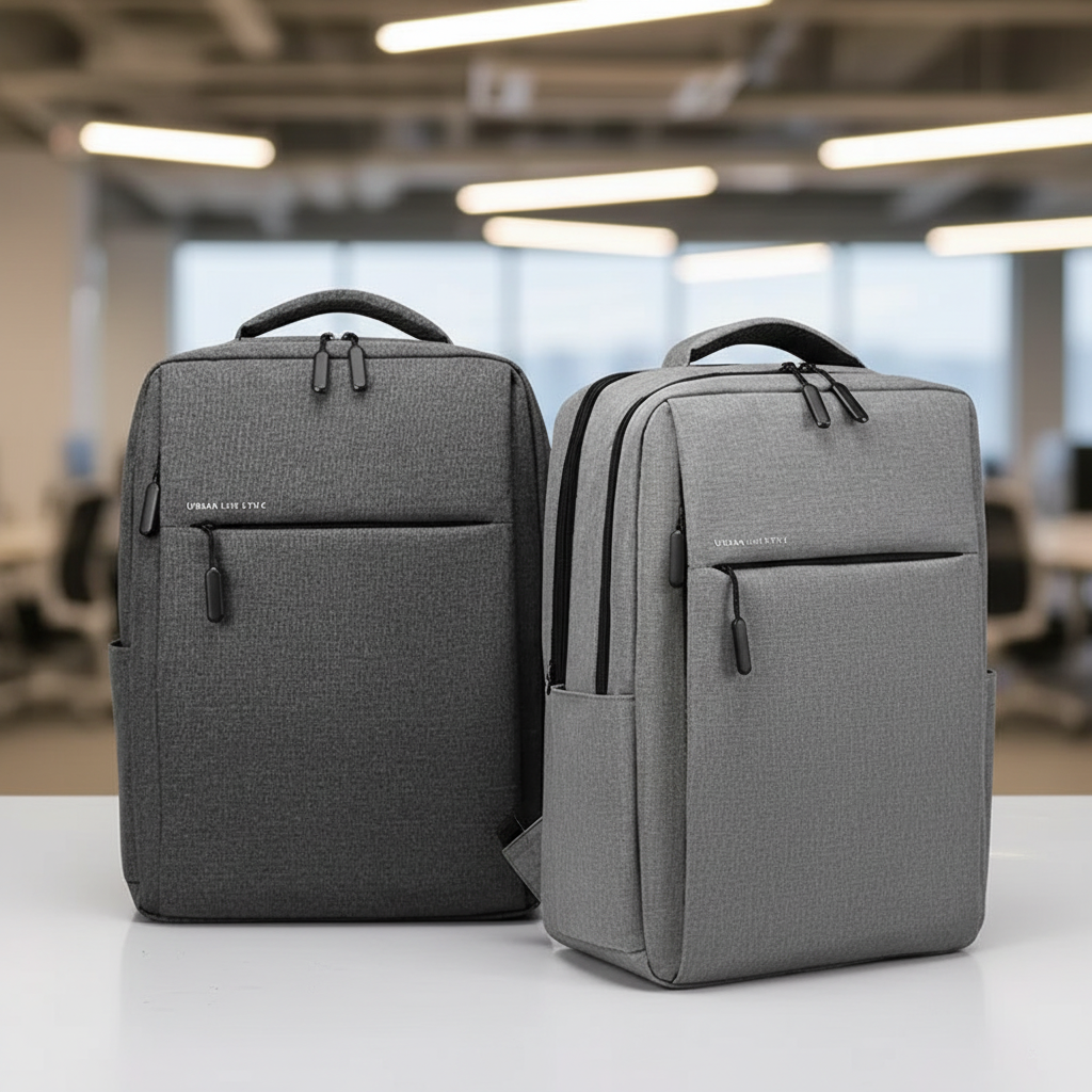 Water-resistant laptop backpack with padded compartment and multiple pockets