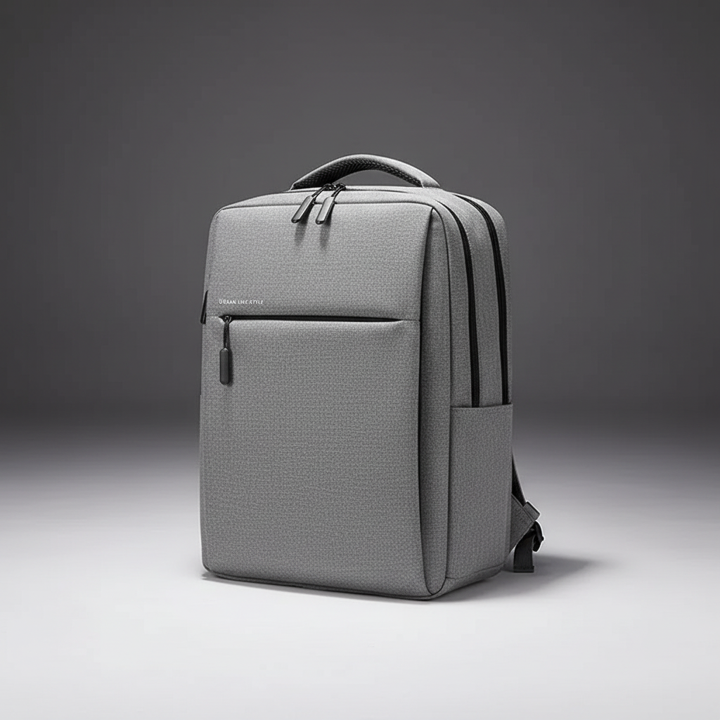 Water-resistant laptop backpack with padded compartment and multiple pockets