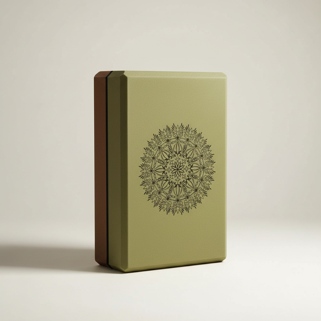 Yoga support block with non-slip textured surface for alignment and stability
