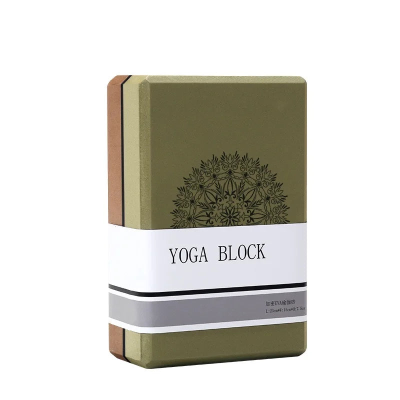 Yoga support block with non-slip textured surface for alignment and stability