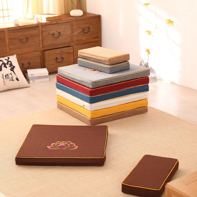Thickened meditation floor cushion with removable washable cover