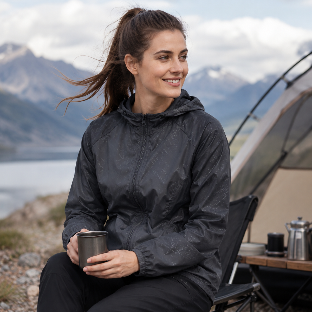 Thrives Outdoor | Zephyria Lightweight Hooded Windbreaker