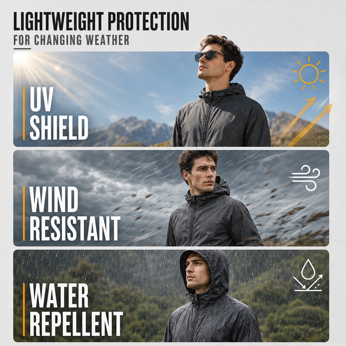 Thrives Outdoor | Zephyria Lightweight Hooded Windbreaker
