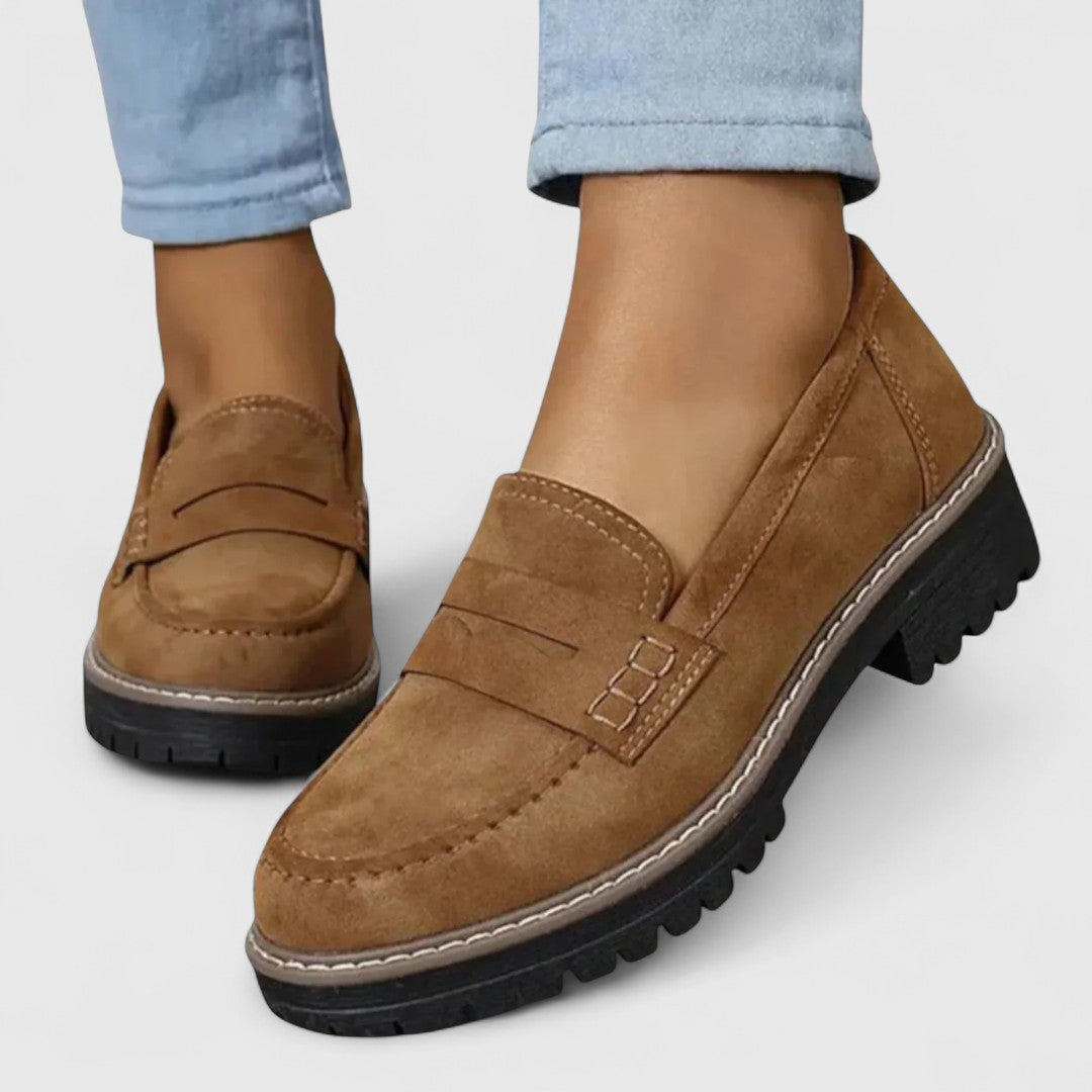 Platform Loafers with Lug Sole