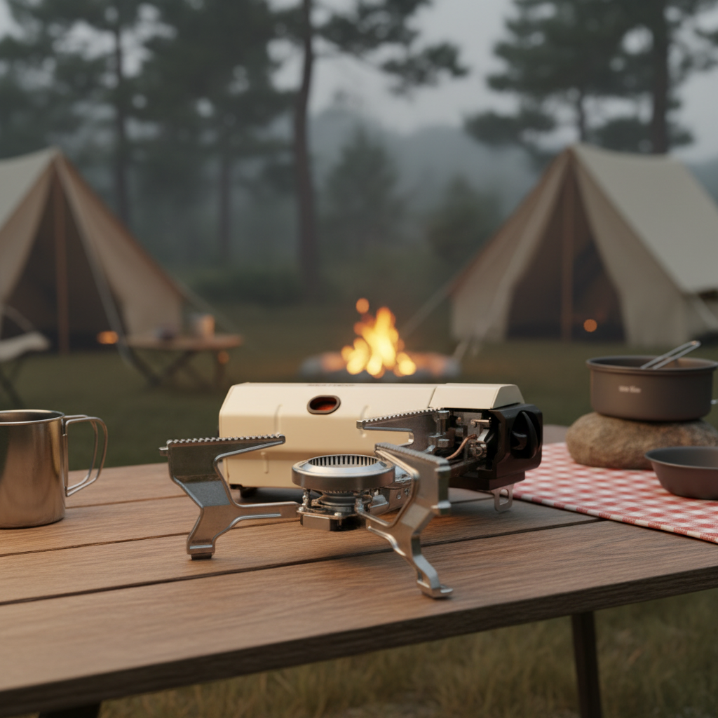 Portable Folding Gas Stove | Outdoor Cooking Grill