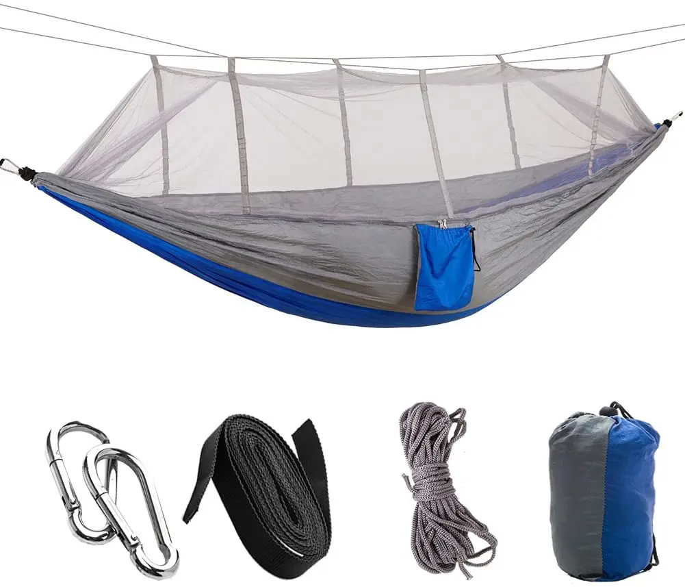 Portable Hammock with Mosquito Net | Camping Gear for Two