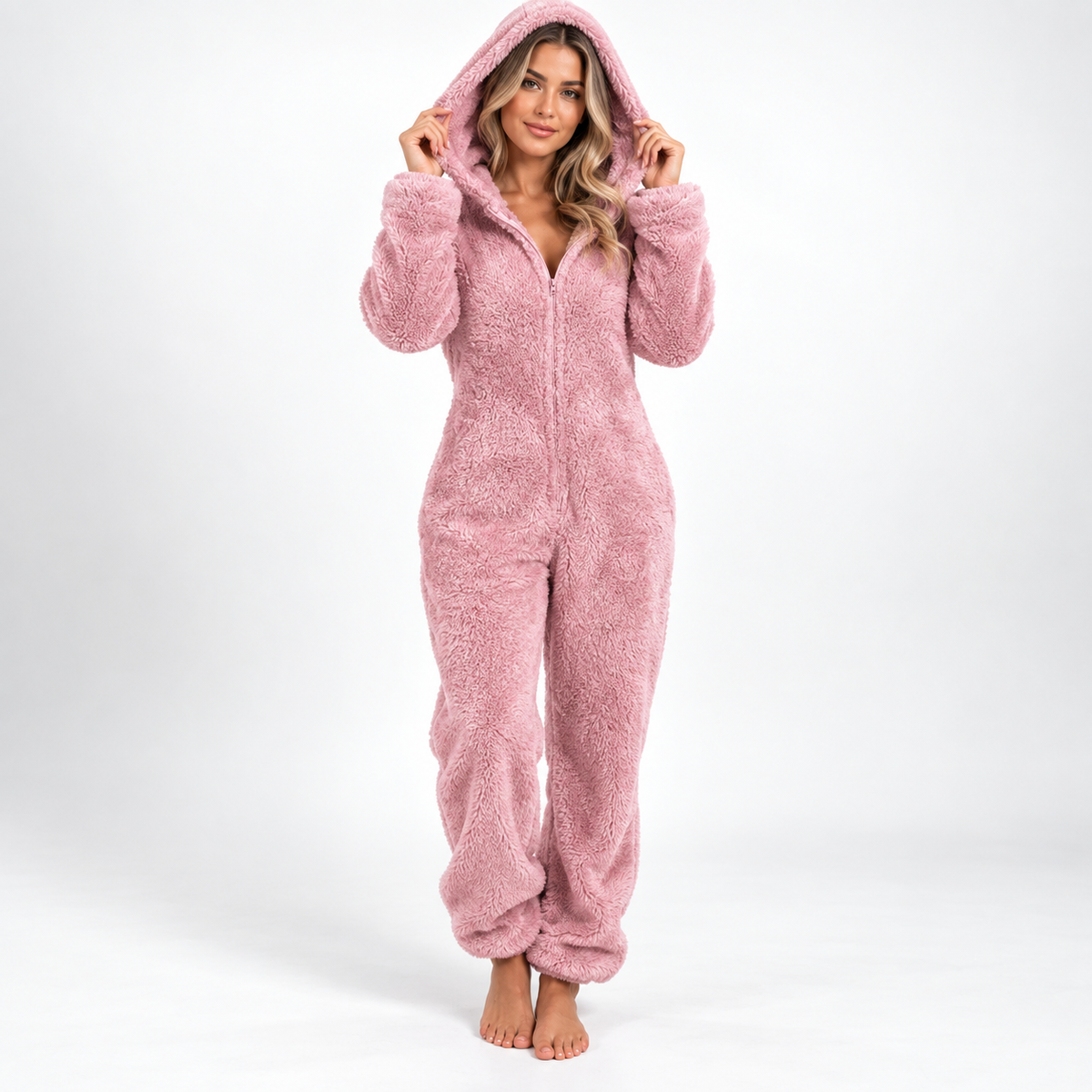 Thrives Outdoor | CozyLuxe Onesie Women's Fleece Jumpsuit with Zip