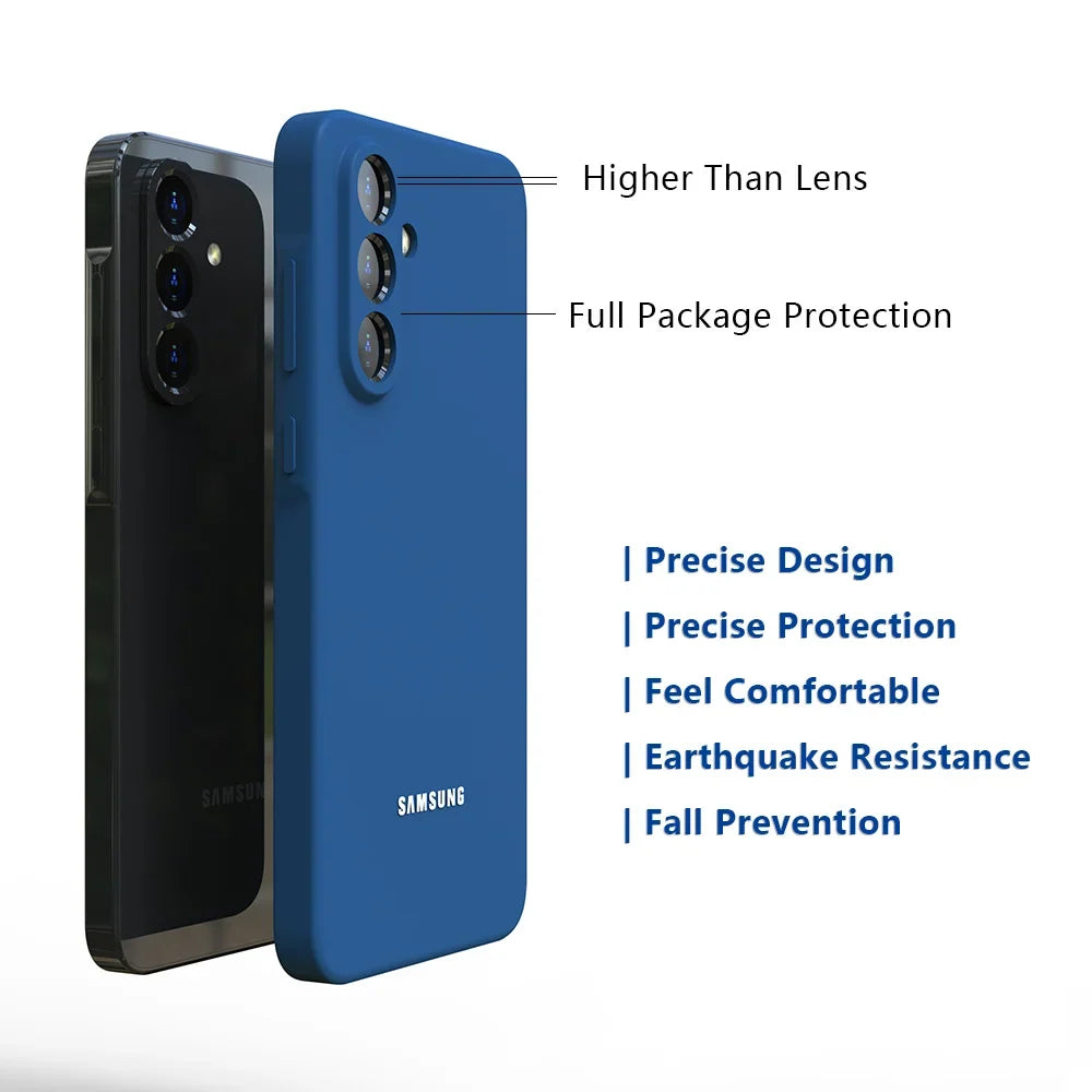 Samsung Galaxy Soft Silicone Case – Slim Shockproof Back Cover