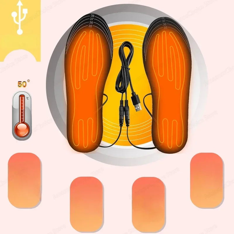 Electrically Heated Insoles | USB Charging