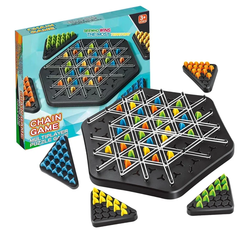 ThinkGame - Triangle Chain Strategy and Duel Logic Thinking Game