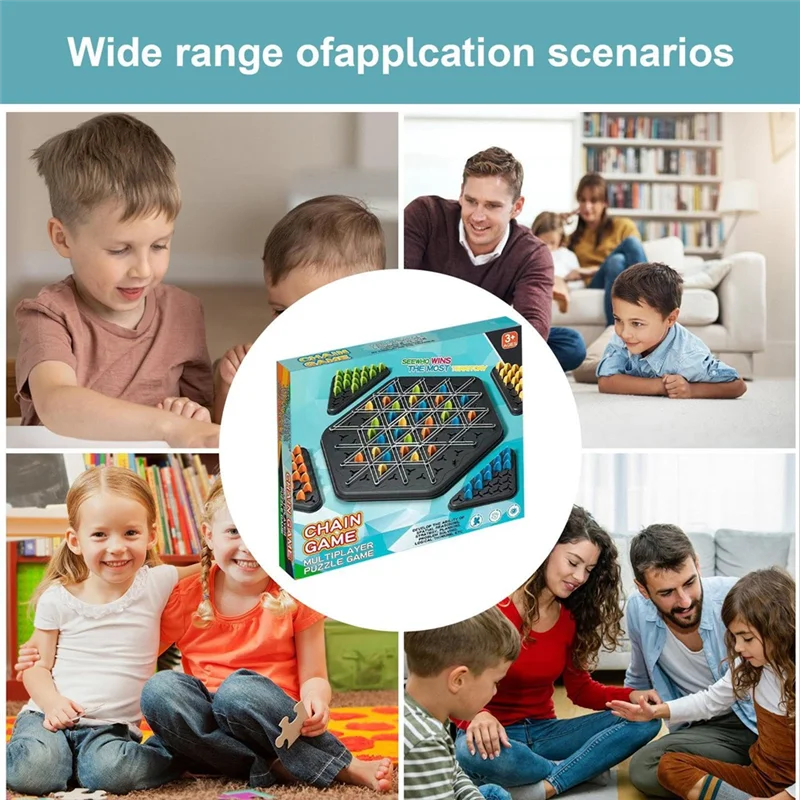 ThinkGame - Triangle Chain Strategy and Duel Logic Thinking Game