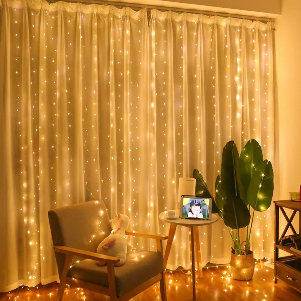 CurtainLights: Easy to Install Cozy LED String Curtain Lights