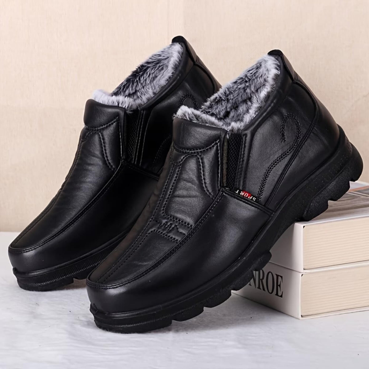 Warm Winter Ankle Boots with Soft Lining