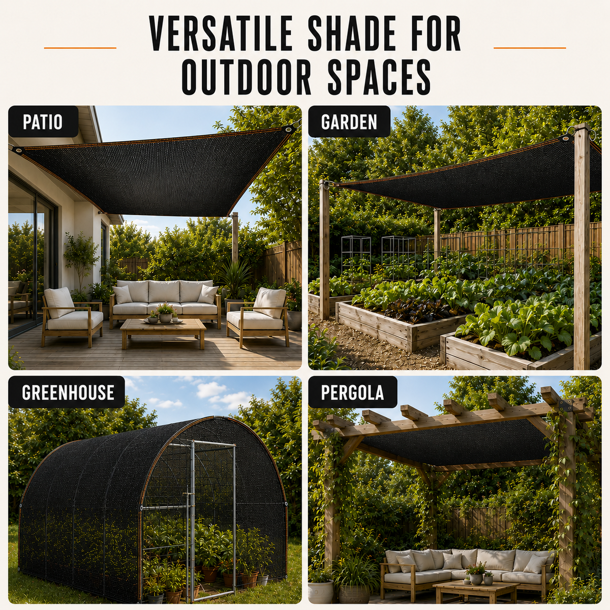 Solar Shade Sail | Heavy Duty Outdoor Protection Mesh