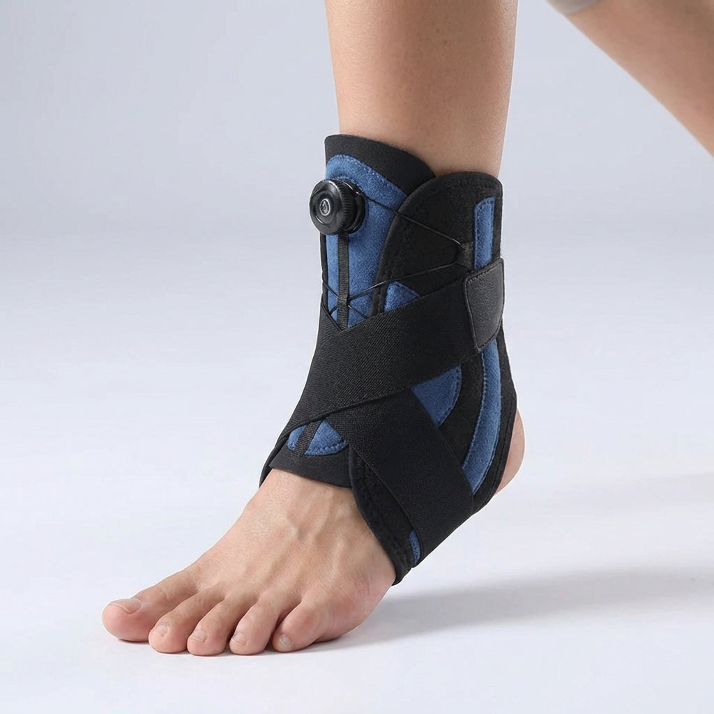 Sprained Ankle Support Brace | Adjustable Pressurised Recovery Stabiliser