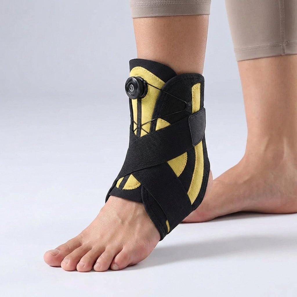 Sprained Ankle Support Brace | Adjustable Pressurised Recovery Stabiliser