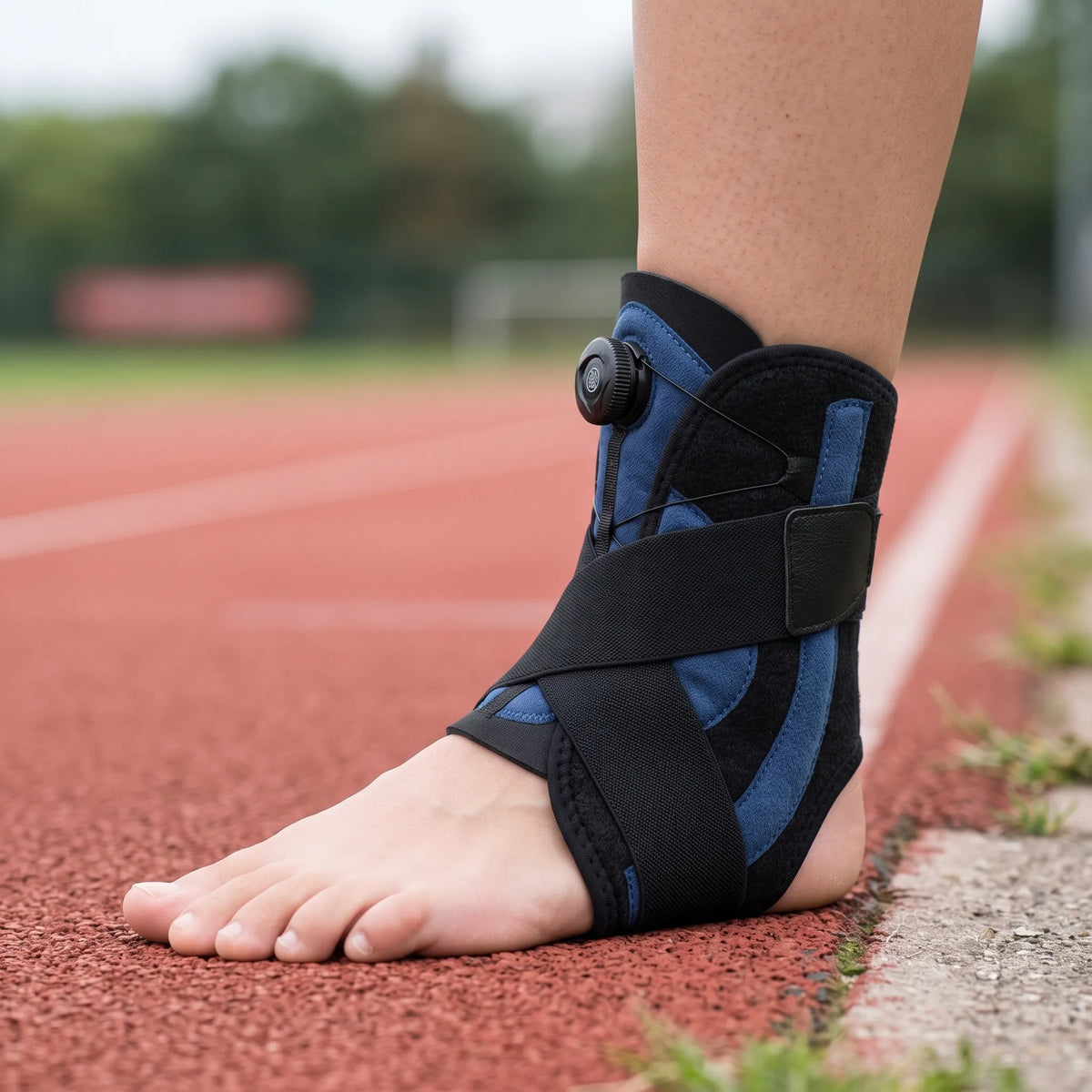 Sprained Ankle Support Brace | Adjustable Pressurised Recovery Stabiliser