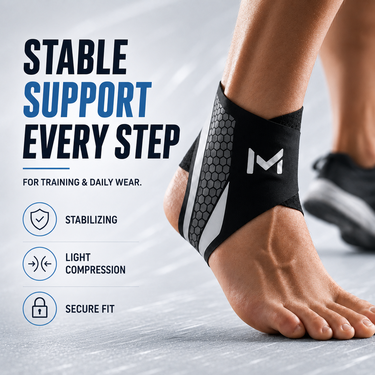 Sprained Ankle Support Brace | Adjustable Recovery Sleeve
