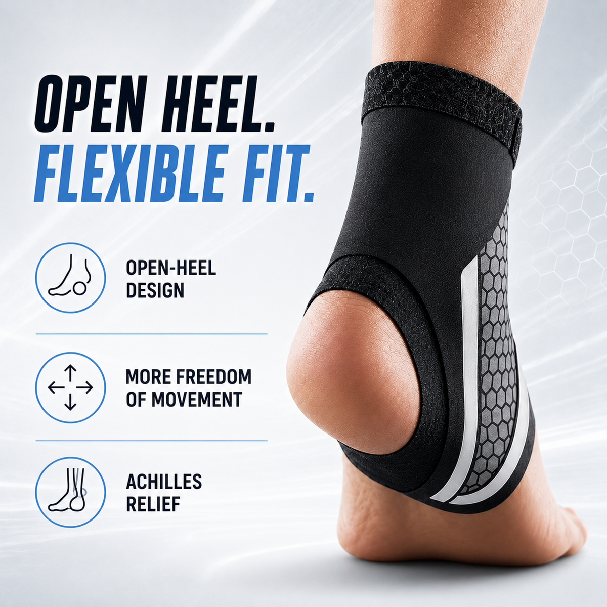 Sprained Ankle Support Brace | Adjustable Recovery Sleeve