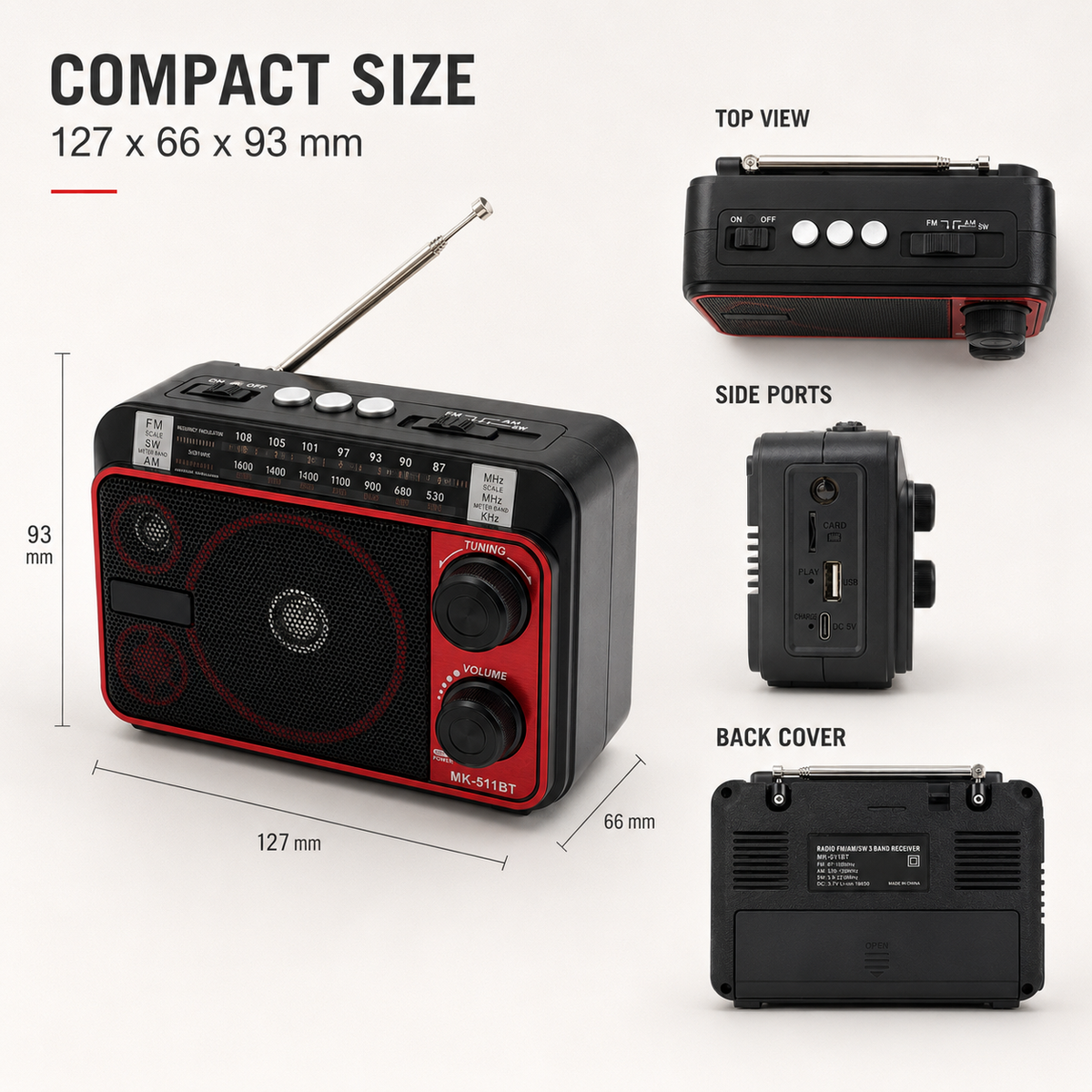 Thrives Outdoor | Aurella Portable AM FM Radio