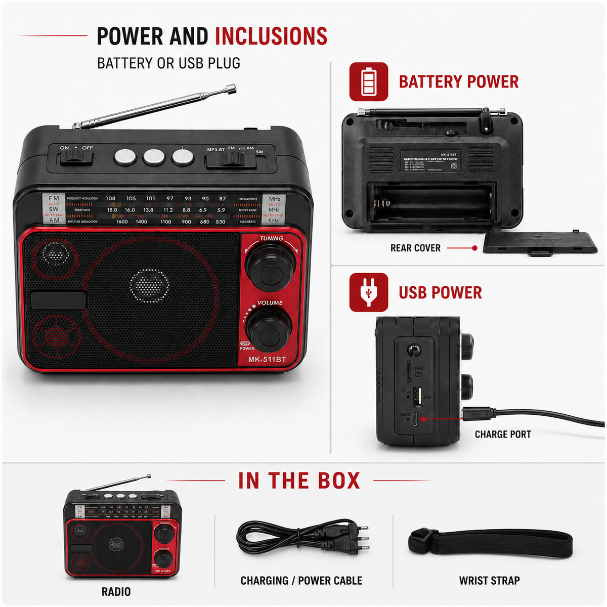 Thrives Outdoor | Aurella Portable AM FM Radio