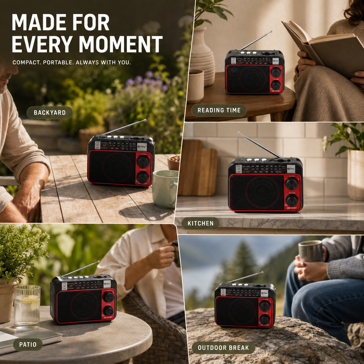 Thrives Outdoor | Aurella Portable AM FM Radio