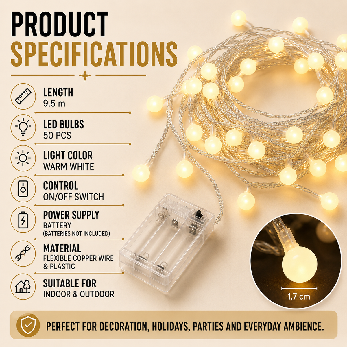 Thrives Outdoor | DawnSpark Globe Lights