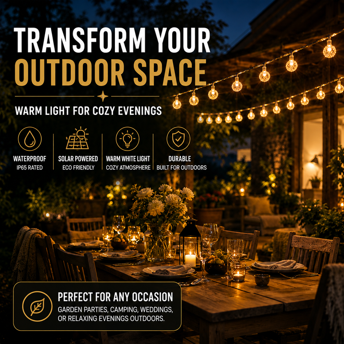 Thrives Outdoor | DawnSpark Globe Lights