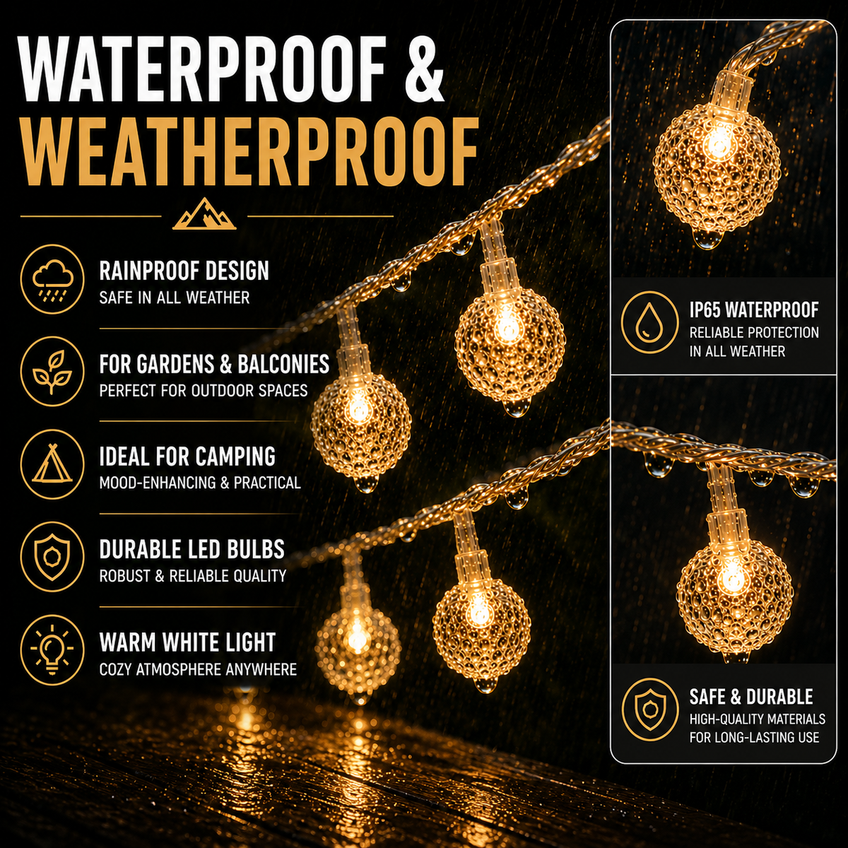 Thrives Outdoor | DawnSpark Globe Lights