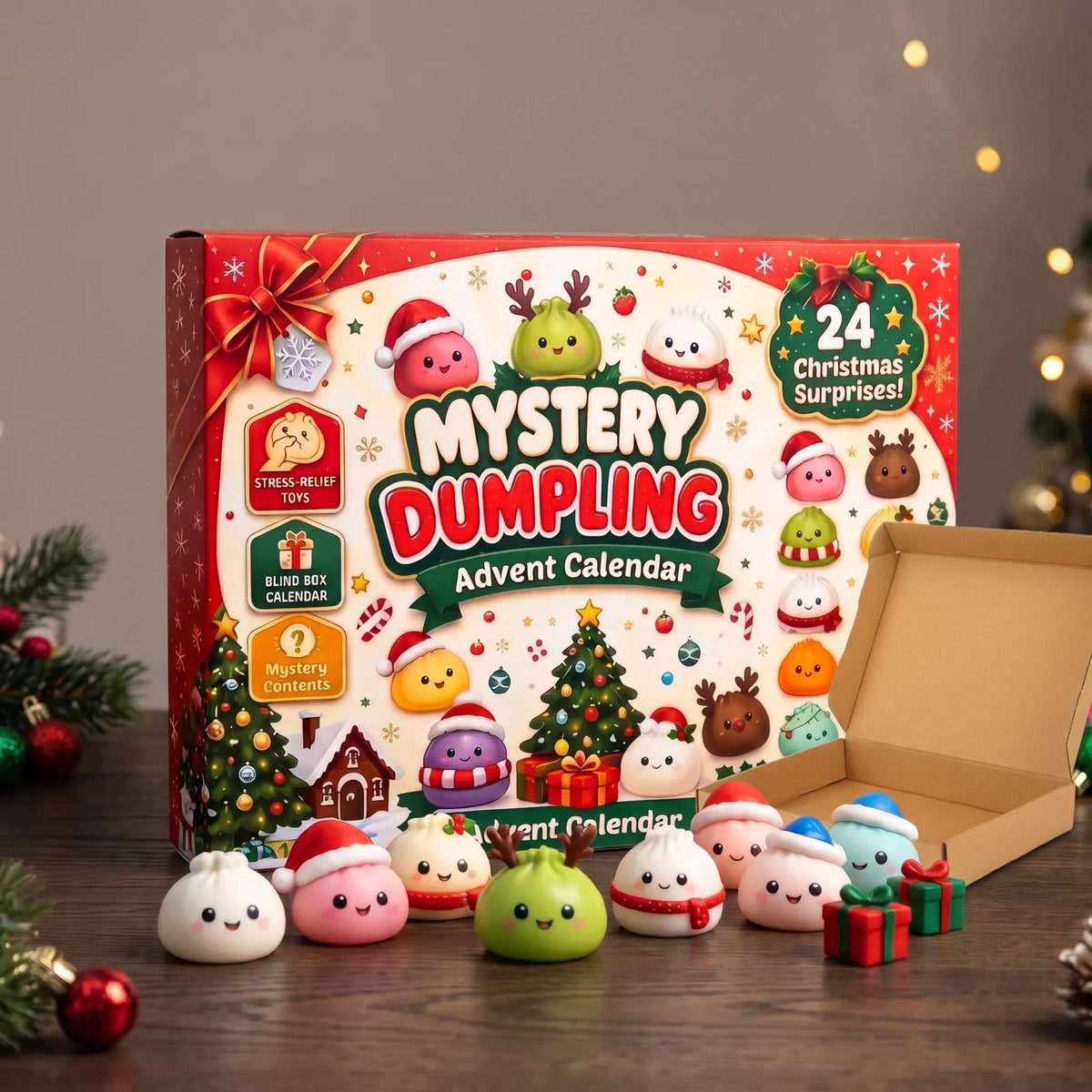Thrives Outdoor | Dumplo Christmas Advent Calendar With Squishy Dumpling Toys
