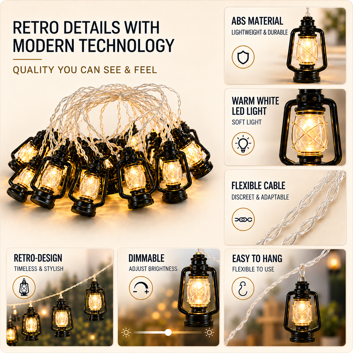 Thrives Outdoor | EmberGlow Lantern Chain