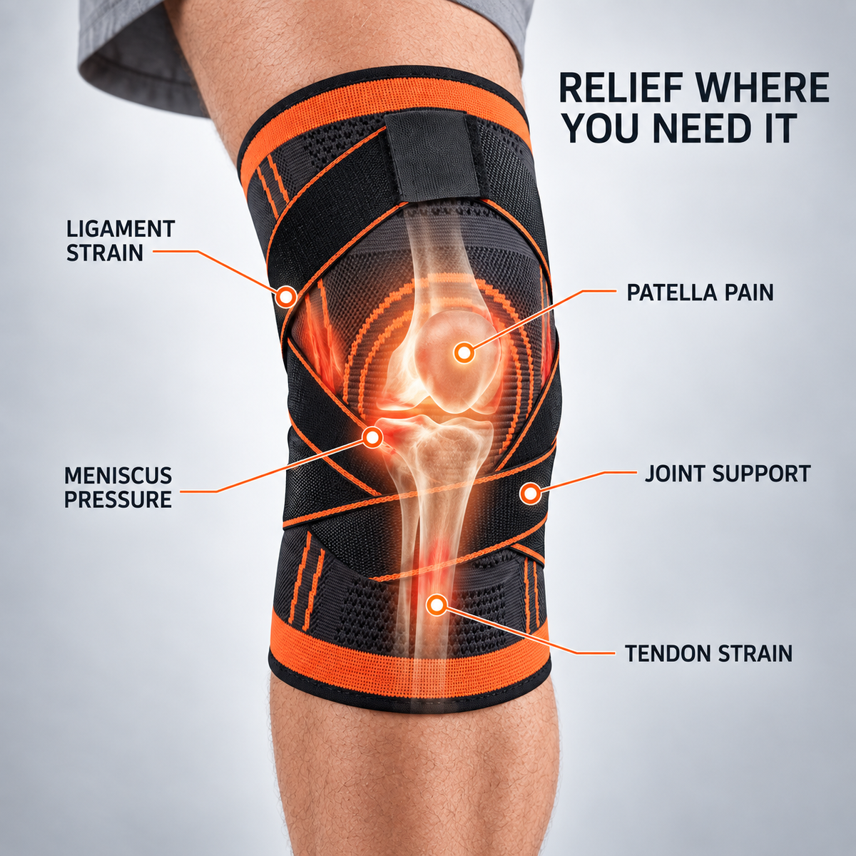 Thrives Outdoor | FlexoraPro High Compression Knee Sleeve
