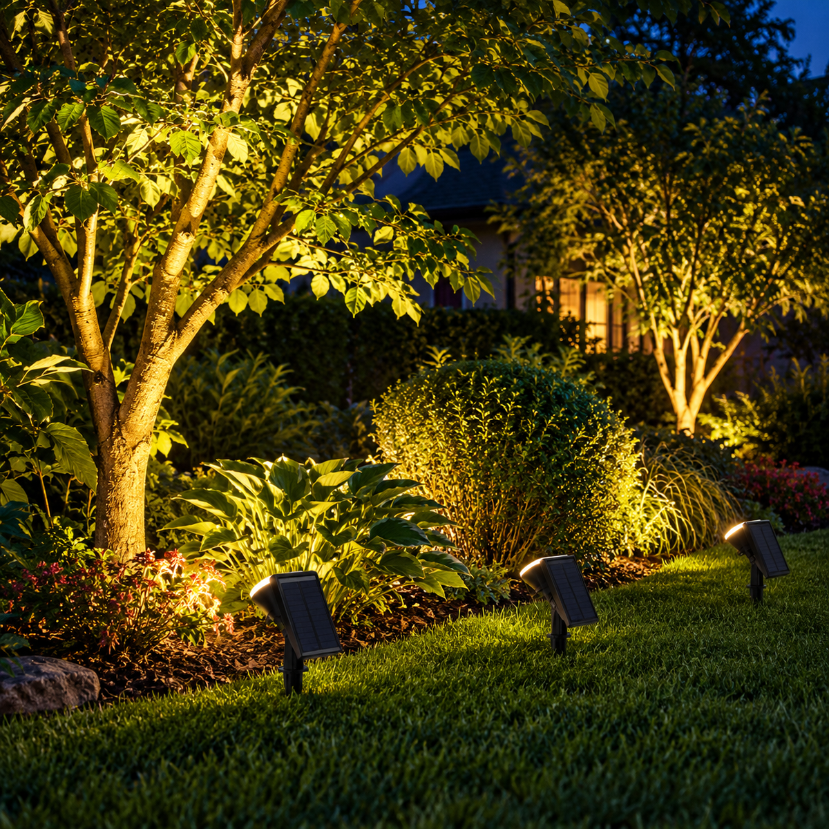 Thrives Outdoor | GlowSpike Adjustable Solar Garden Spotlight