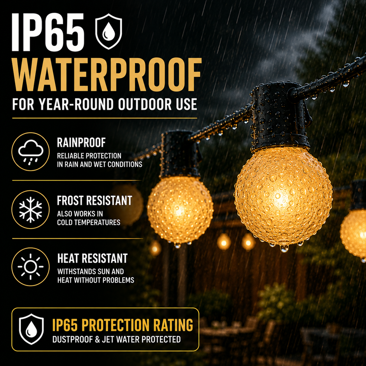 Thrives Outdoor | GlowVista String Lights
