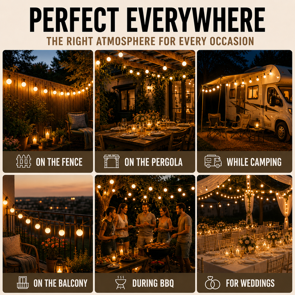 Thrives Outdoor | GlowVista String Lights