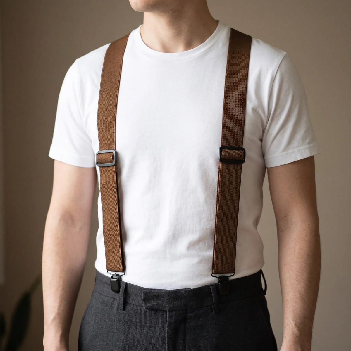 Thrives Outdoor | Kelvane Men's Wide X-Back Braces With Clips