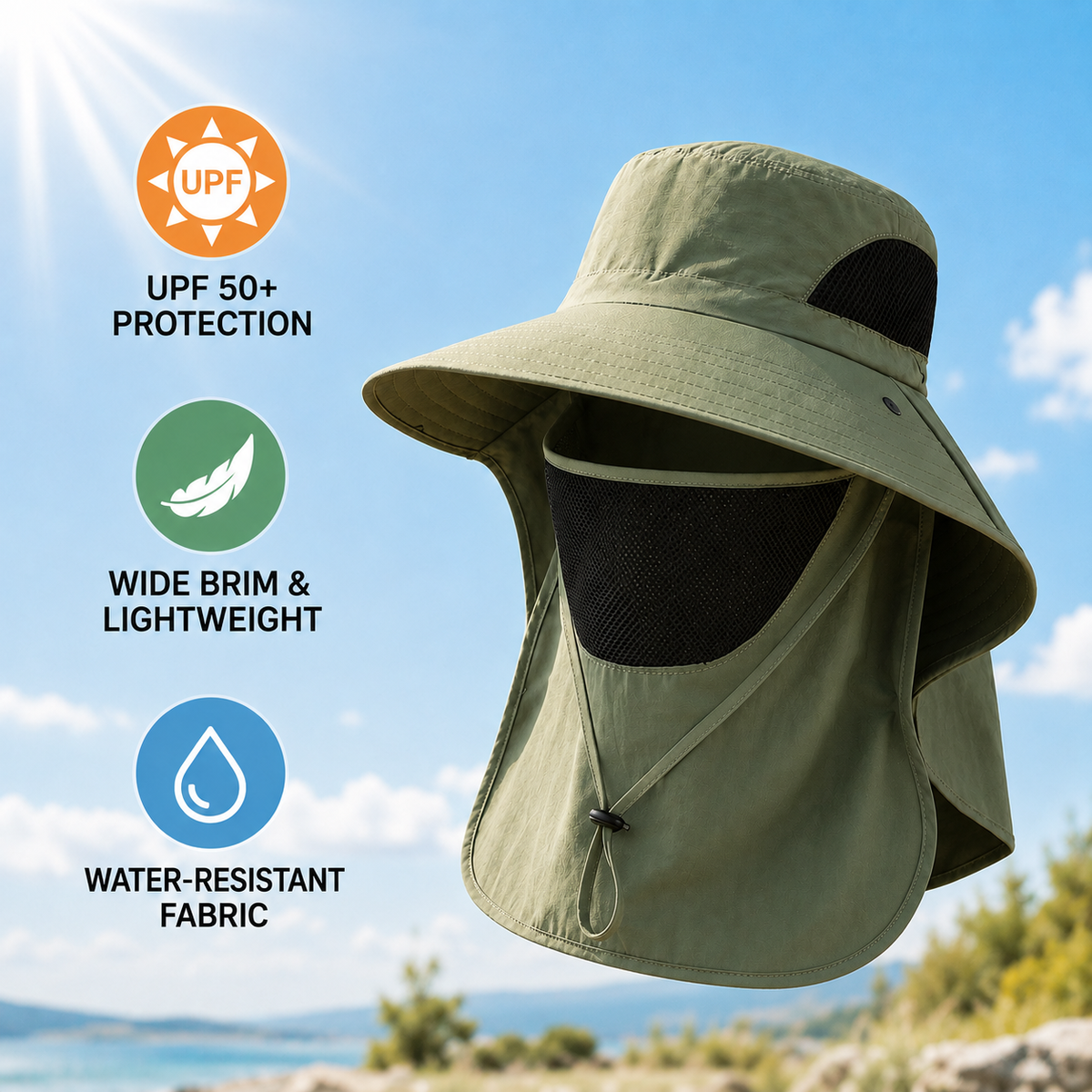Thrives Outdoor | Kynetos Wide-Brimmed Sun Hat