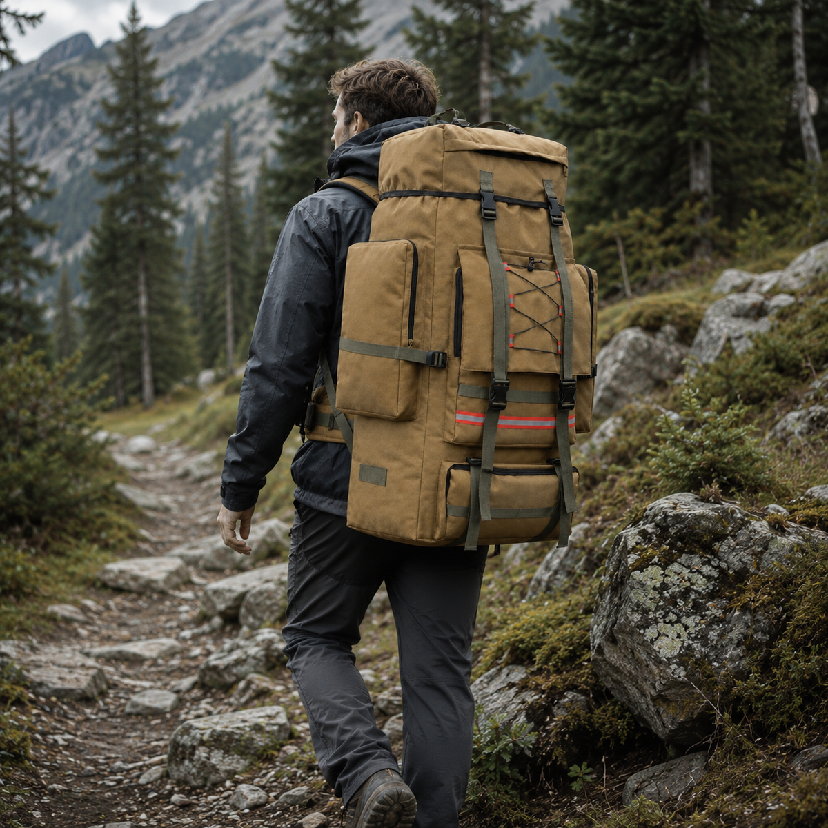 Thrives Outdoor | Large Capacity Hiking Backpack