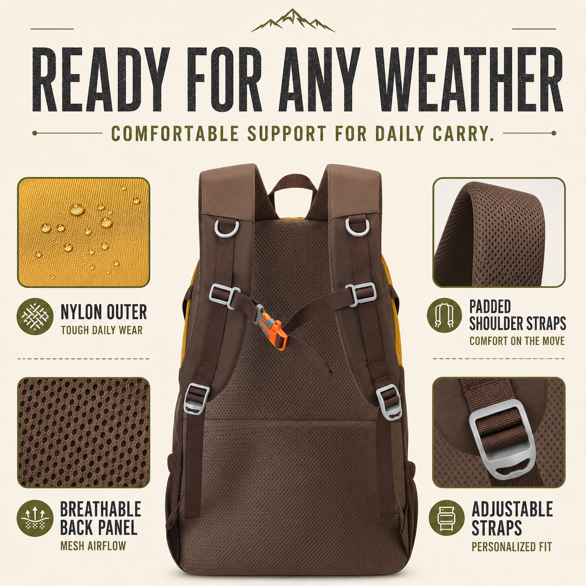 Thrives Outdoor | Lightweight Backpack