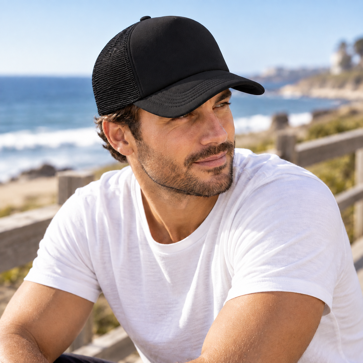 Thrives Outdoor | Meshrex Plain Mesh Trucker Snapback Cap