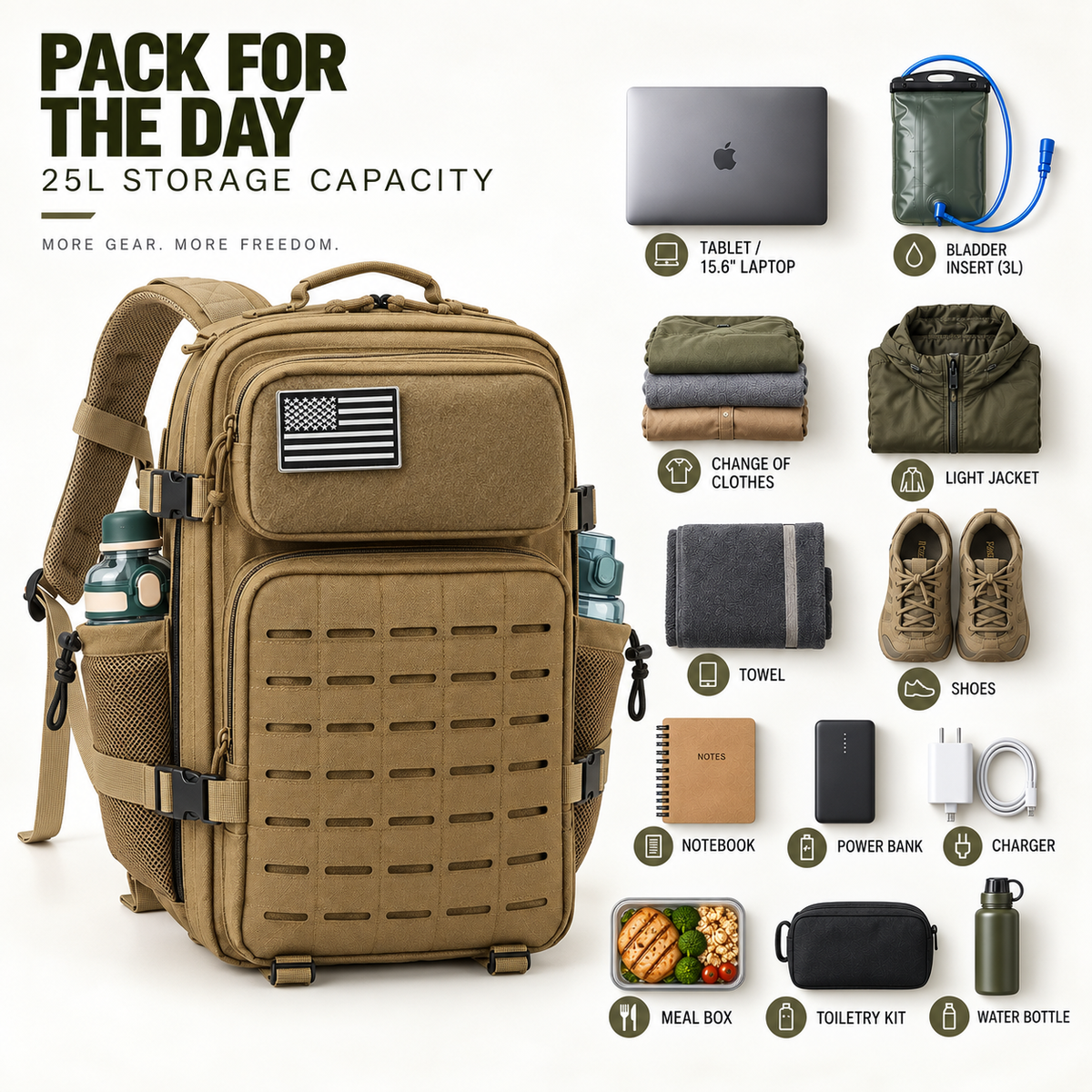 Thrives Outdoor | MollePack Tactical Gym Rucksack