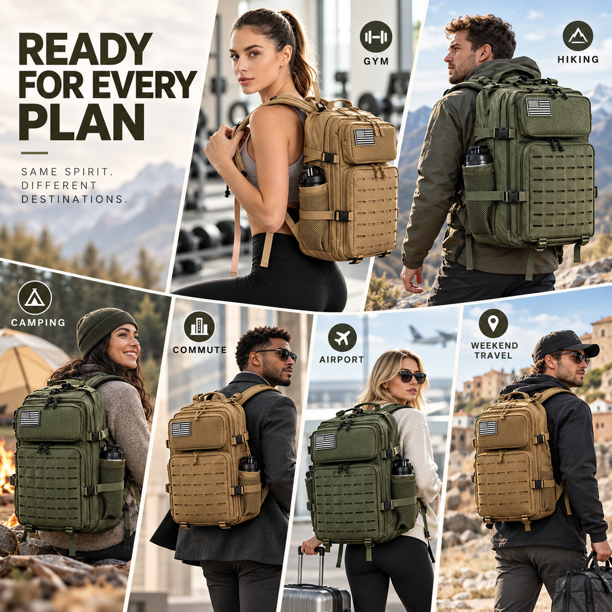Thrives Outdoor | MollePack Tactical Gym Rucksack
