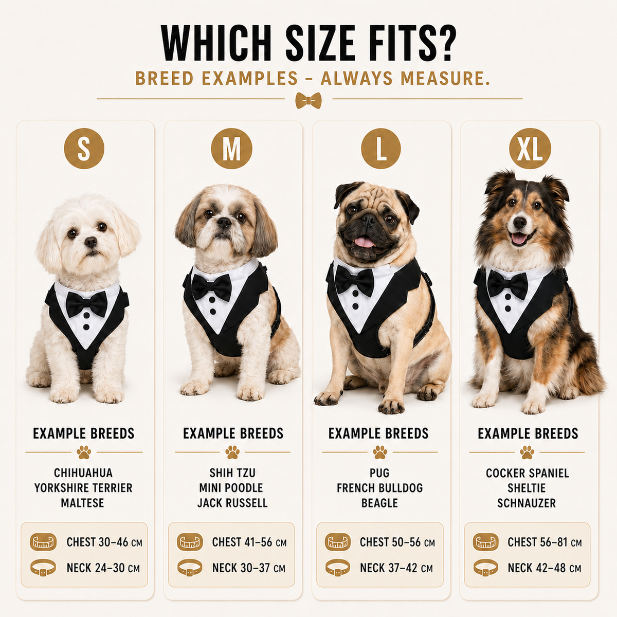 Thrives Outdoor | Pawxedo Adjustable Bow Tie Vest Harness