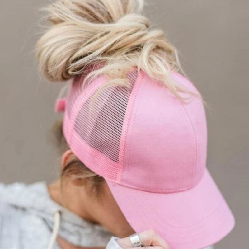 Thrives Outdoor | Pontella Women's Ponytail Baseball Cap With Mesh Back