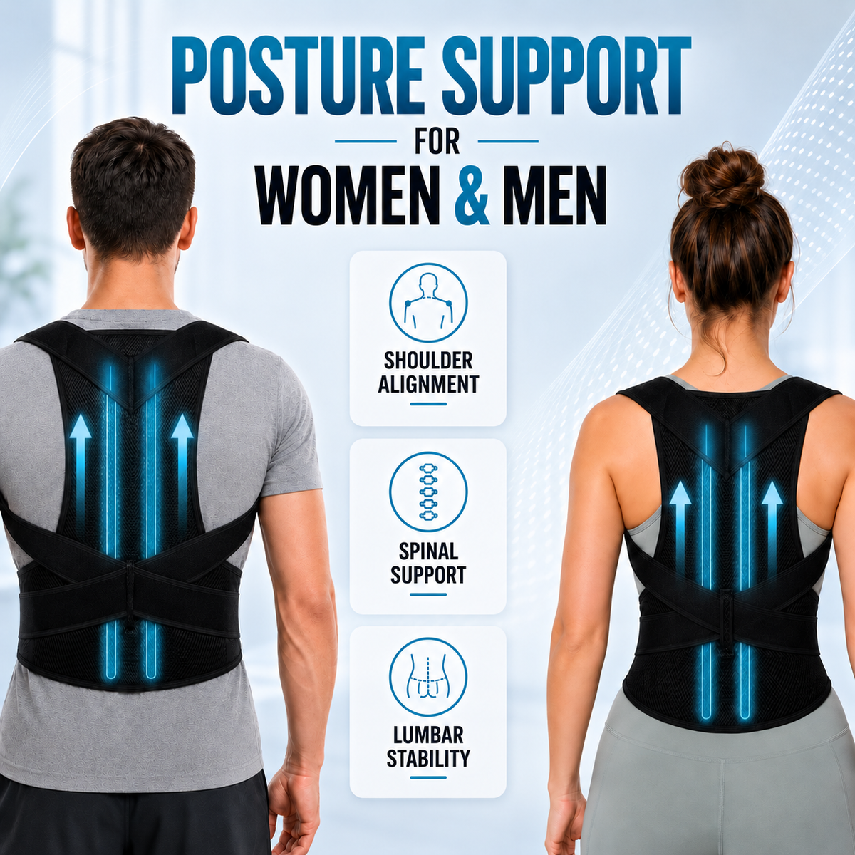 Thrives Outdoor | PostuRise Adjustable Unisex Posture Corrector